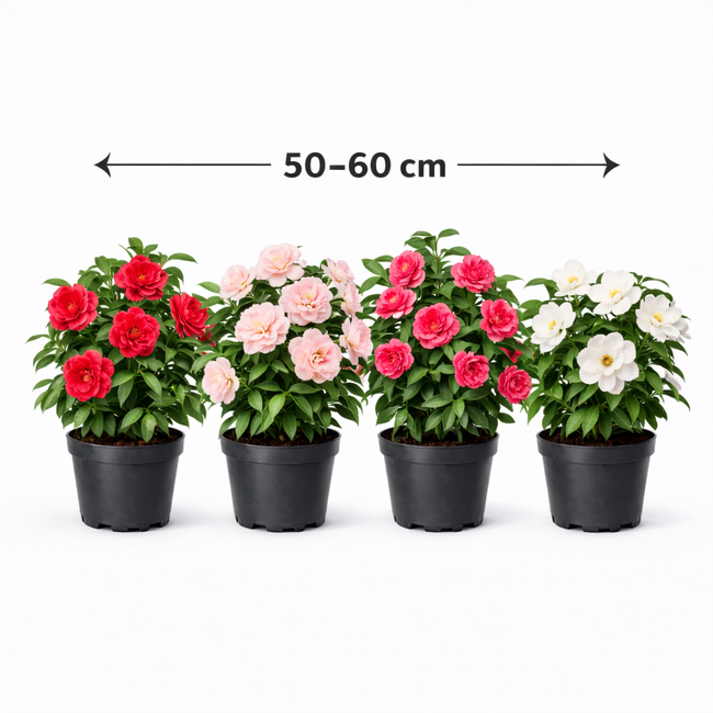 Camellia japonica in soorten 50 - 60