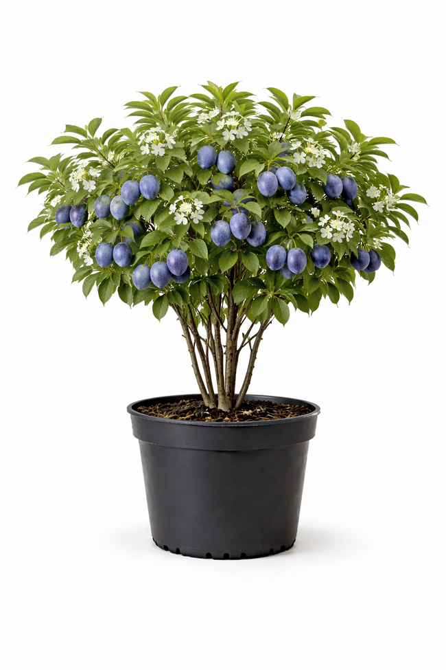 Prunus dom. 'Hauszwetsche' struik c7.5
