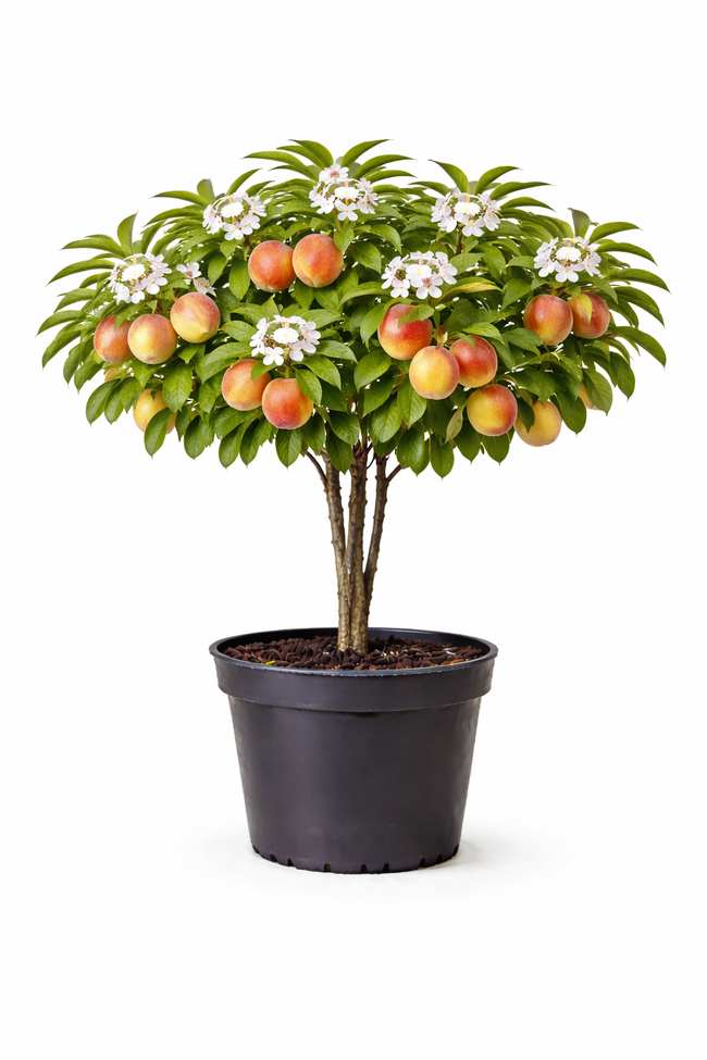Prunus pers. 'Reine des Vergers' struik c7.5