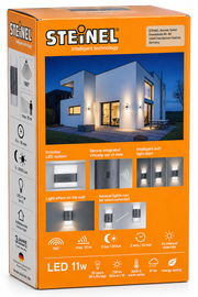 STEINEL L 910 LED Sensor Buitenlamp – 180° – 11W – Antraciet/Wit
