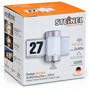 STEINEL L 270 S Design Sensor Buitenlamp met Huisnummer – Aluminium